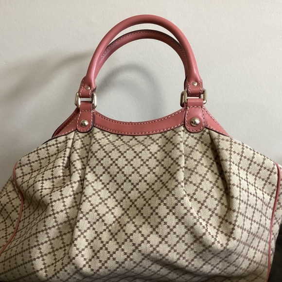 Used Gucci Medium Diamante Canvas Sukey Tote - excellent condition - Picture 2 of 7